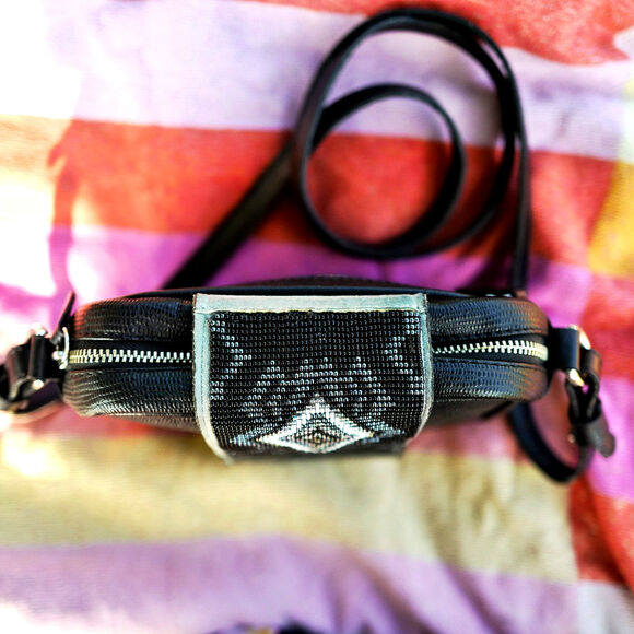 Carlos Falchi Vintage Beaded Leather Crossbody — Santa Fe Dreamscape, RRL Style - Picture 15 of 15